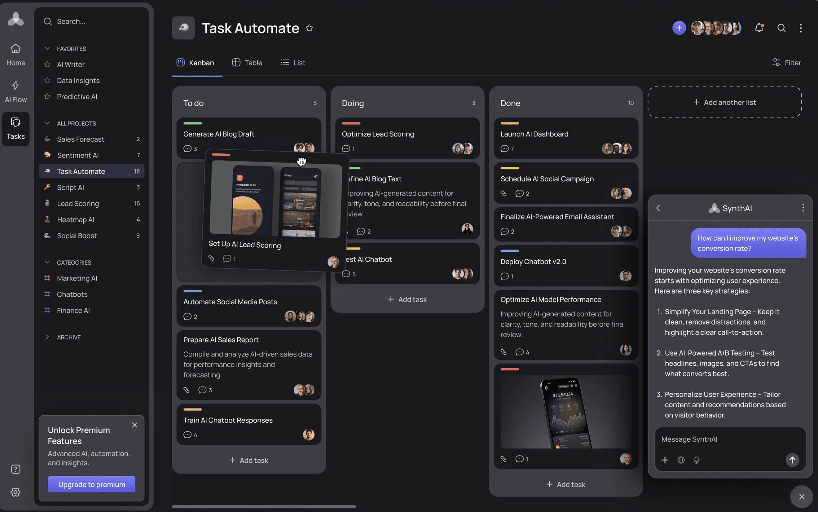 Agency widget preview